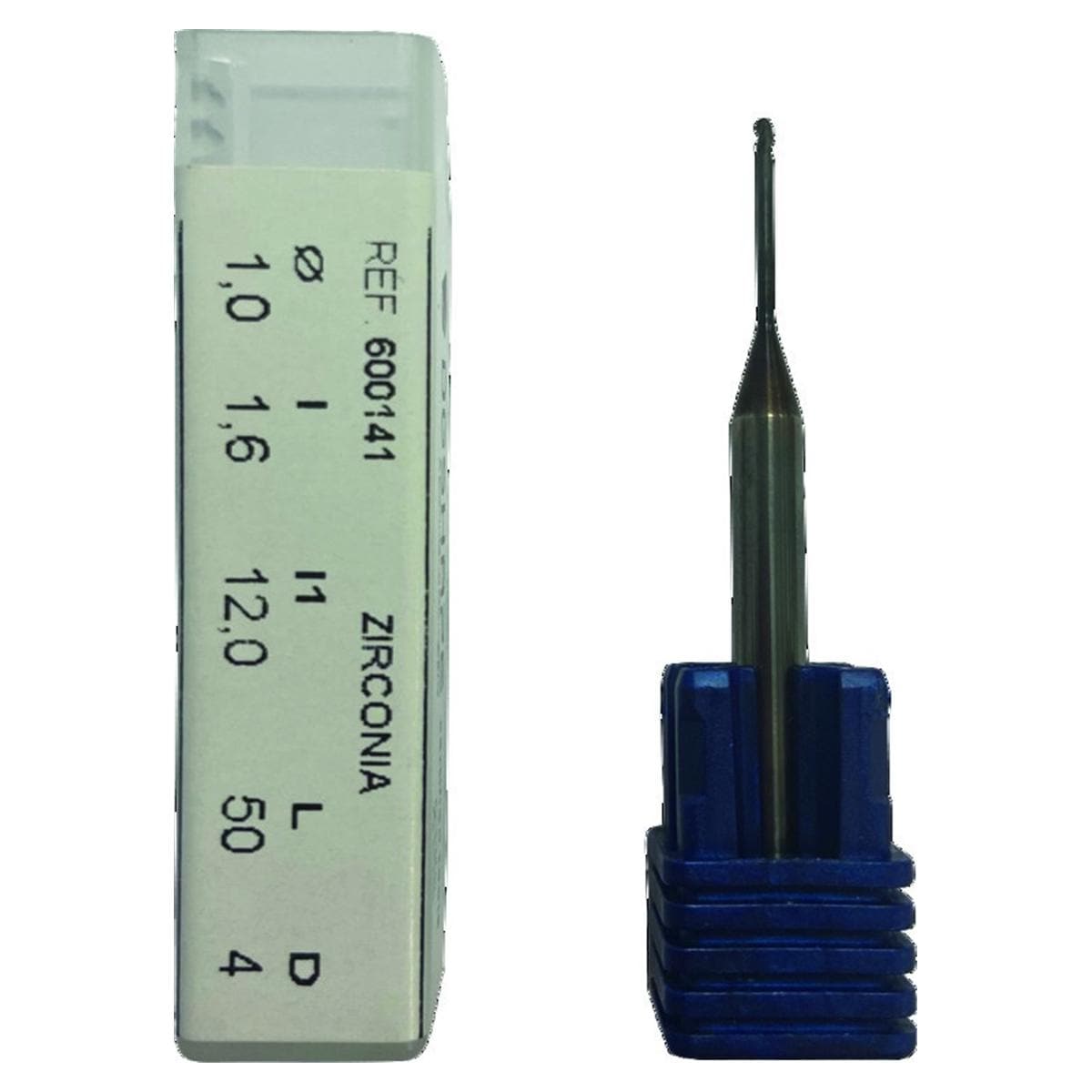 Fraise hmisphrique diamante 3 lames 1 mm recharge Masterkit Roland DGSHAPE