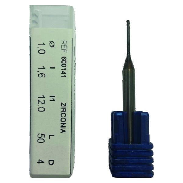 Fraise hmisphrique diamante 3 lames 1 mm recharge Masterkit Roland DGSHAPE