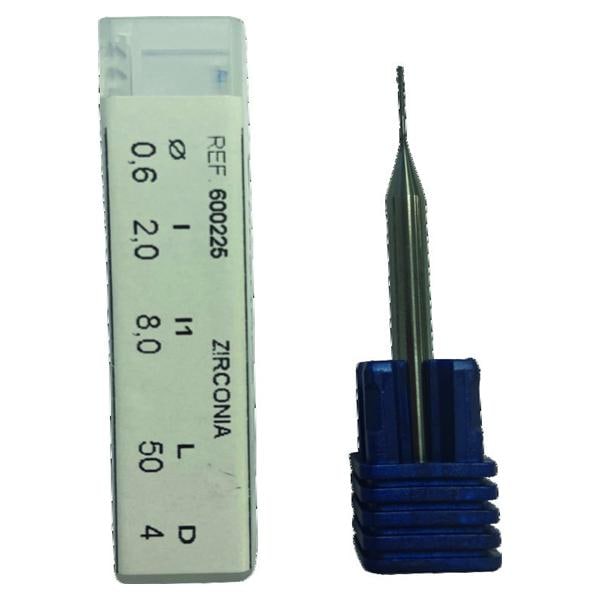 Fraise hmisphrique diamante 3 lames 0,6 mm recharge Masterkit Roland DGSHAPE