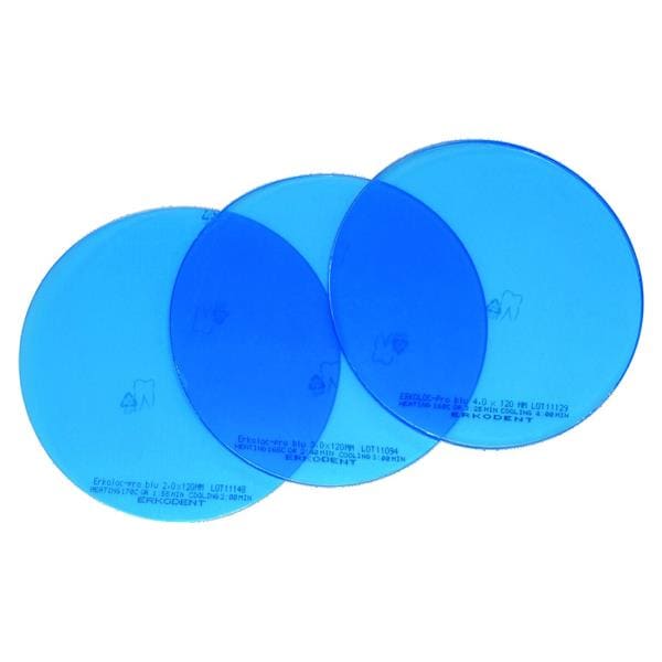 ERKOLOC PRO BLEU 125X125 CARRE 3MM (10) ERKODENT