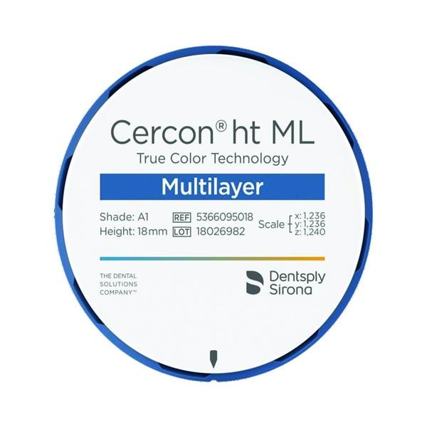 Disque Cercon ht ML DENTSPLY - A1 - 14 mm