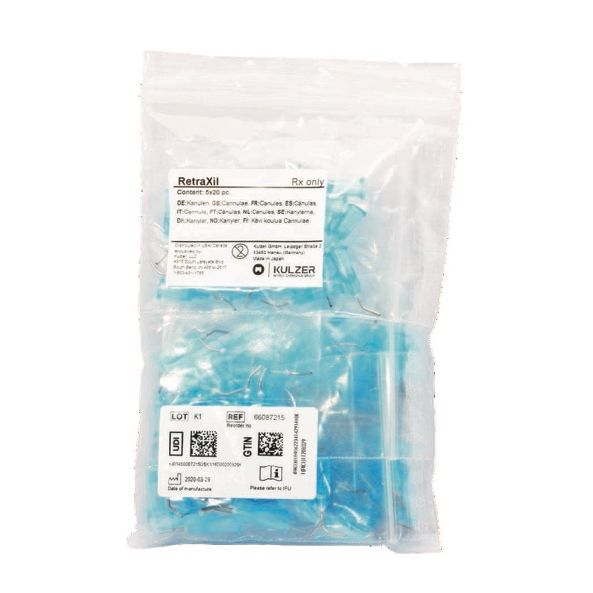 RetraXil Recharge Canules 5x20 pc Kulzer
