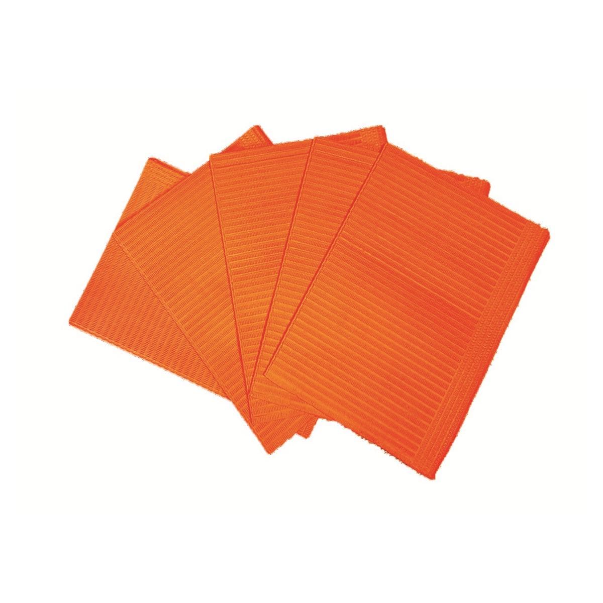 Serviette dentaire 3 plis orange (100 pices) Medicom