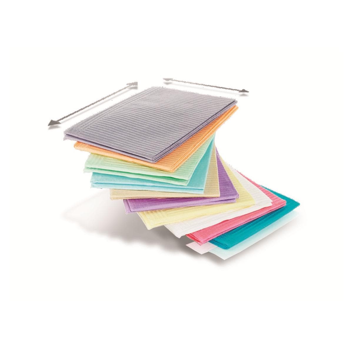Serviette dentaire 3 plis citron (100 pices) Medicom