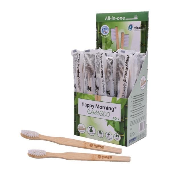Brosses  dents Bamboo Bio Happy Morning -lot de 40 - Hager & werken