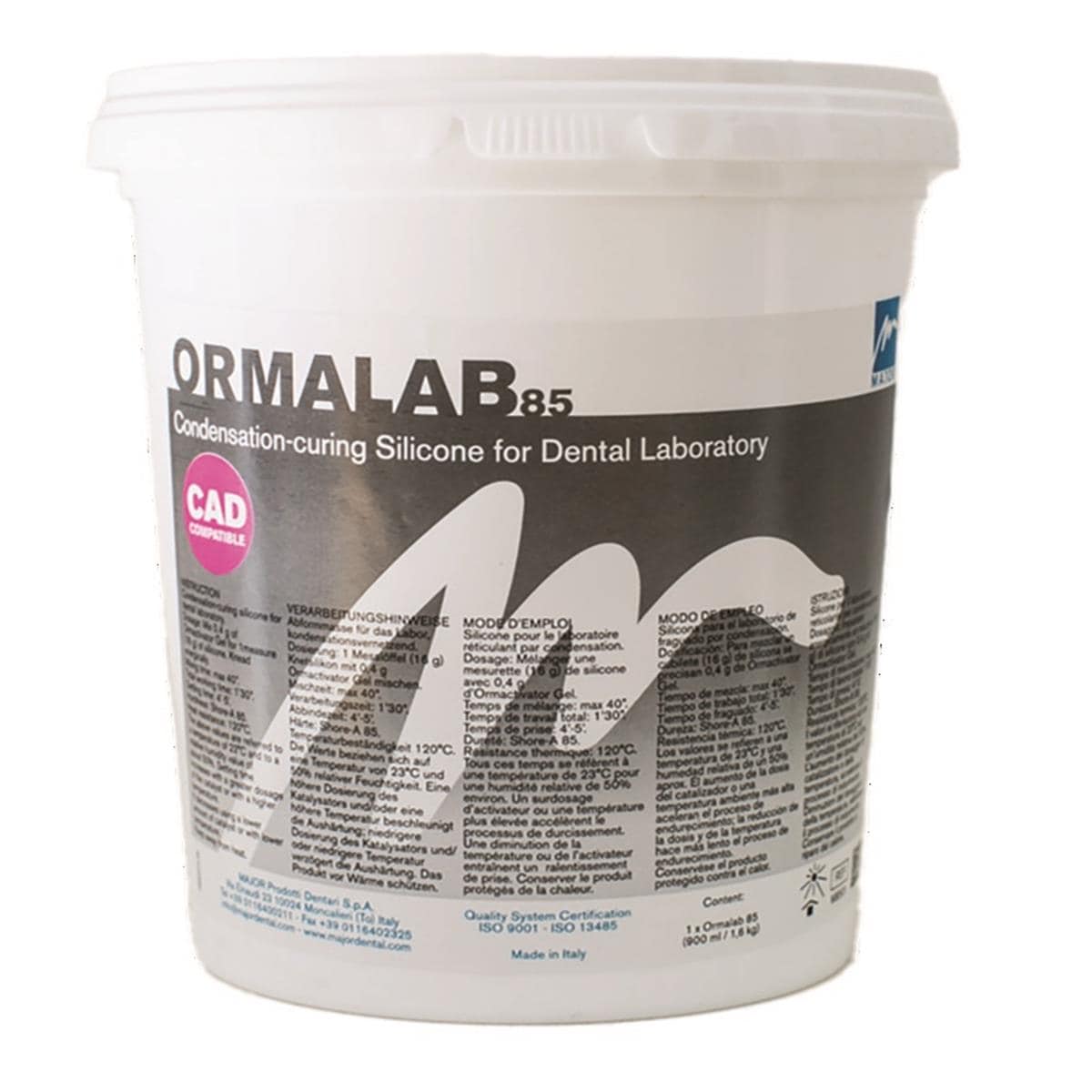 Pot 5Kg silicone par condensation Ormalab 85 + 2 catalyseurs MAJOR