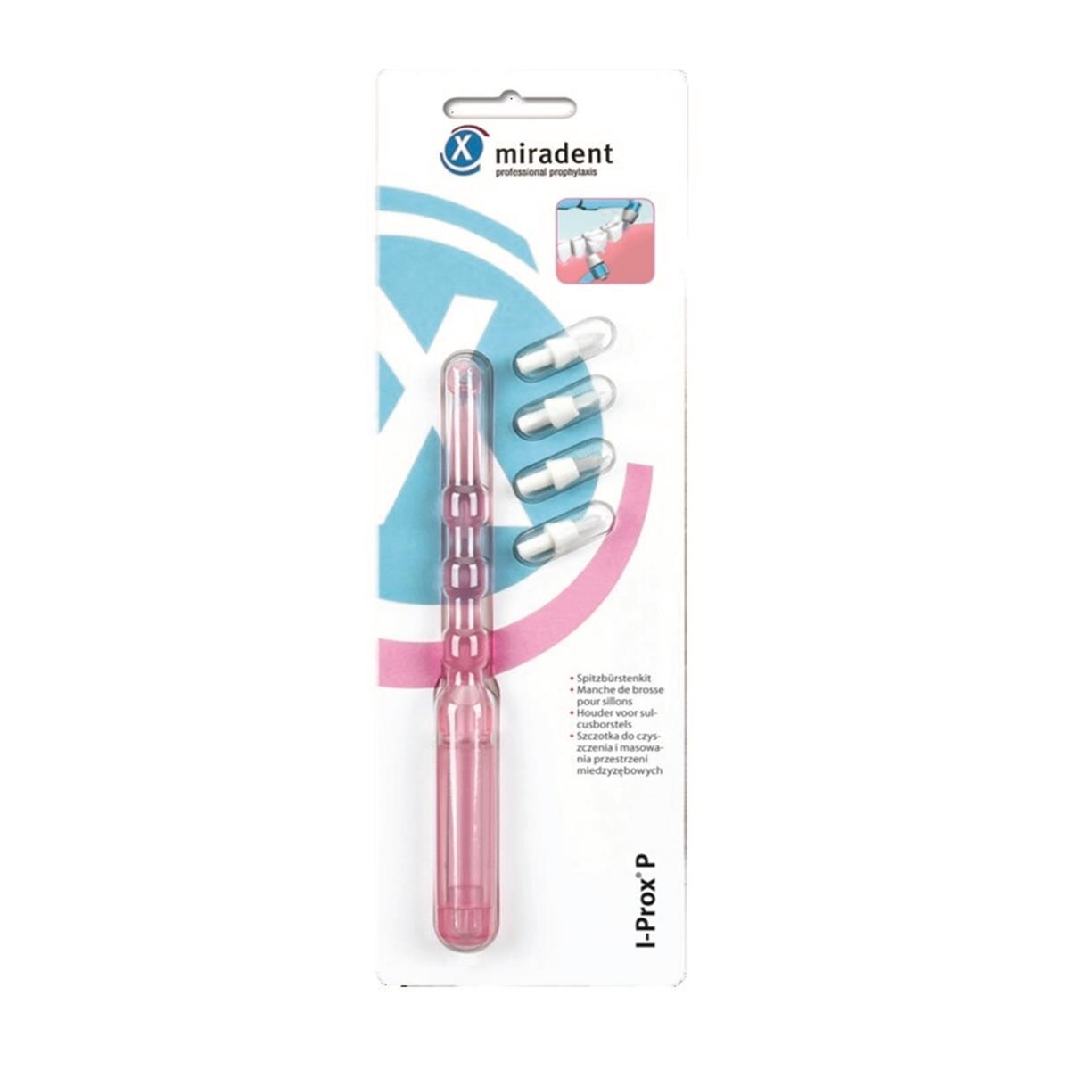 MIRADENT PIC BRUSH XX FIN 0,45MM ROSE (6) HAGER