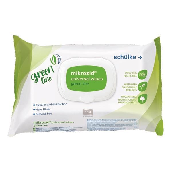 Lingettes Mikrozid Univ Green Line - Paquet de 114 - SCHULKE