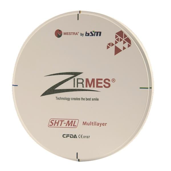 Disque de Zircone SHTML D98 12mm A2 MESTRA