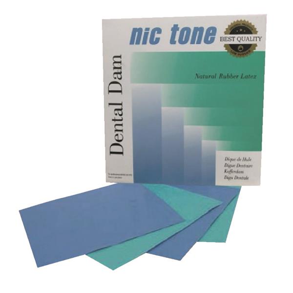 Digues Nic Tone - Bleues - Fines - 12.7 x 12.7 cm - Bote de 36