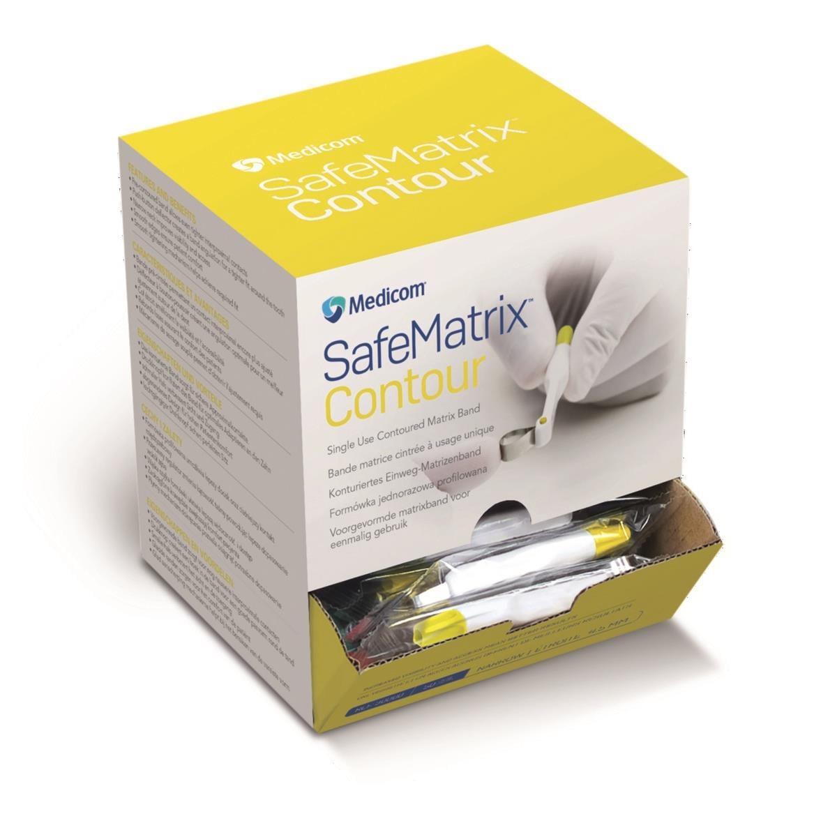 SafeMatrix contour narrow jaune - Boite de 50 - Medicom