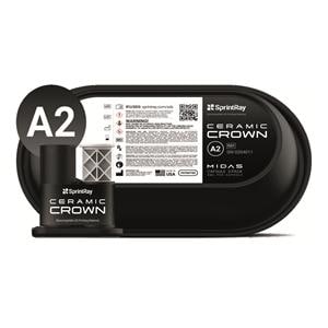 Capsules de rsines Midas Ceramic Crown SprintRay A2 (x3)