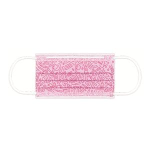 Masque Monoart lilas type IIR Graffiti - boite de 50 - Euronda