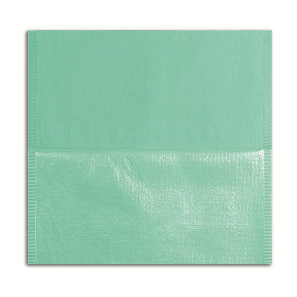 Housse Ttire 33 x 34cm vert - lot de 250 - 213037 - Euronda