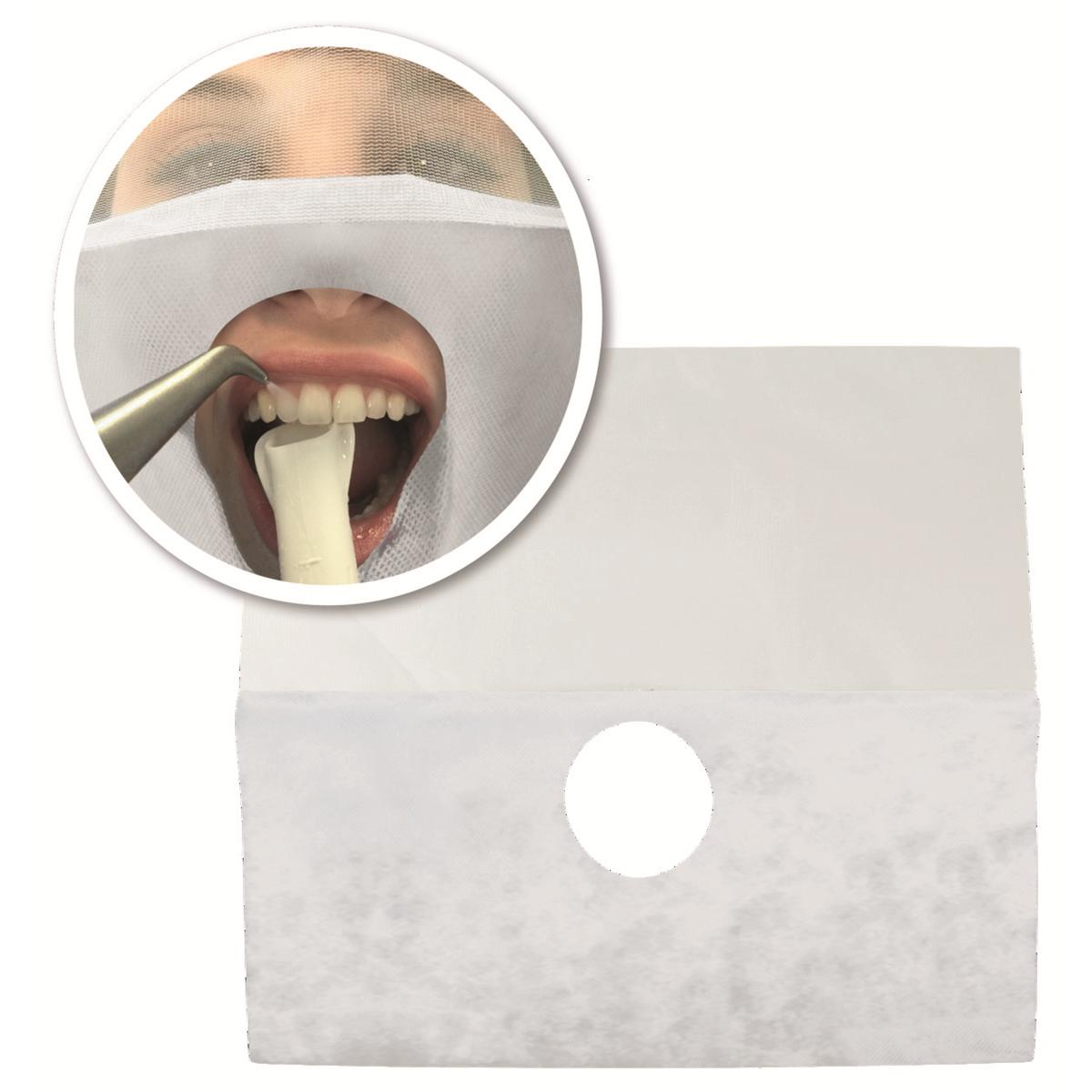 SafeDrape Champs de protection faciale blanc jetables - Lot de 50 - Medicom