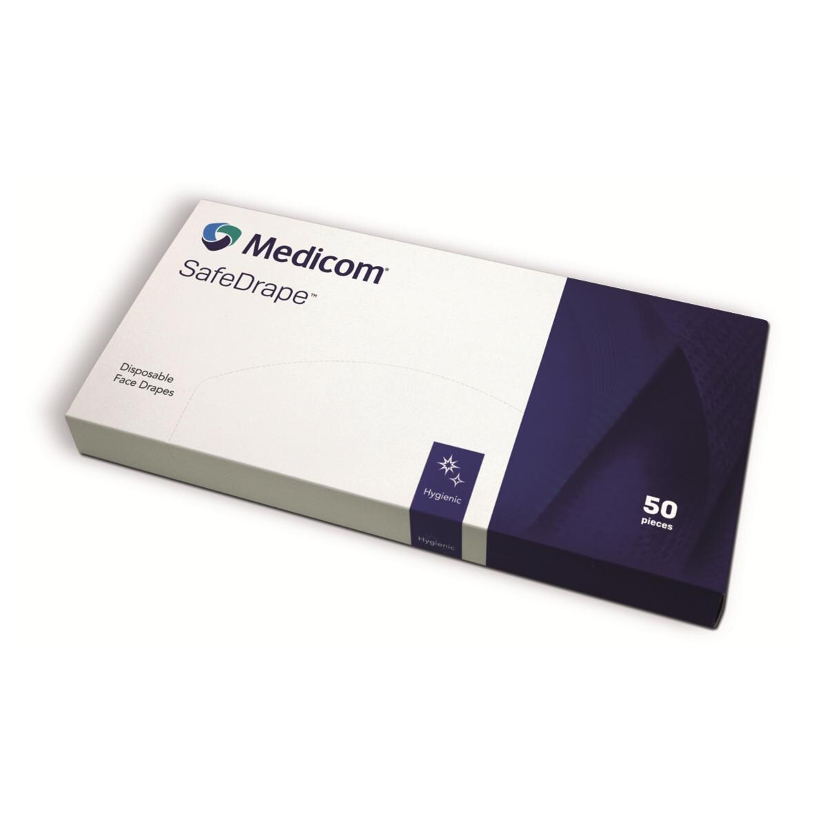 SafeDrape Champs de protection faciale blanc jetables - Lot de 50 - Medicom