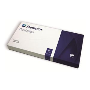 SafeDrape Champs de protection faciale blanc jetables - Lot de 50 - Medicom