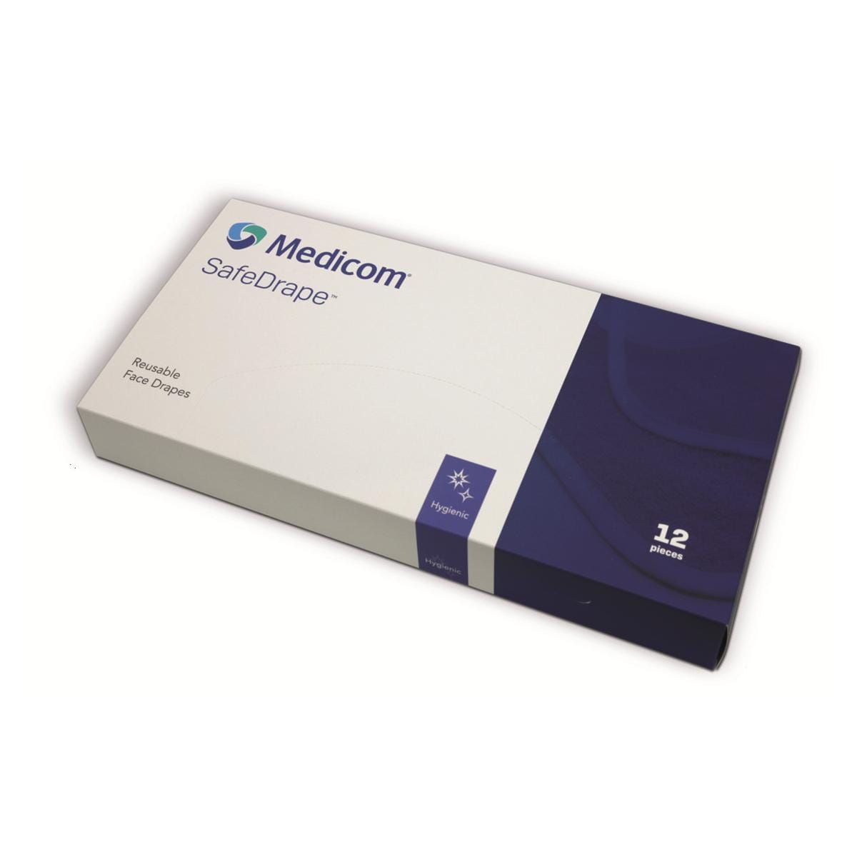 SafeDrape champs de protection faciale bleu rutilisable - lot de 12 - Medicom