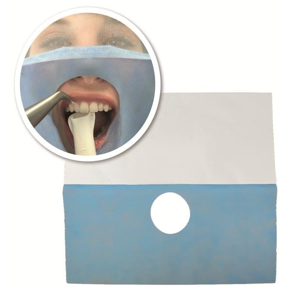 SafeDrape champs de protection faciale bleu rutilisable - lot de 12 - Medicom