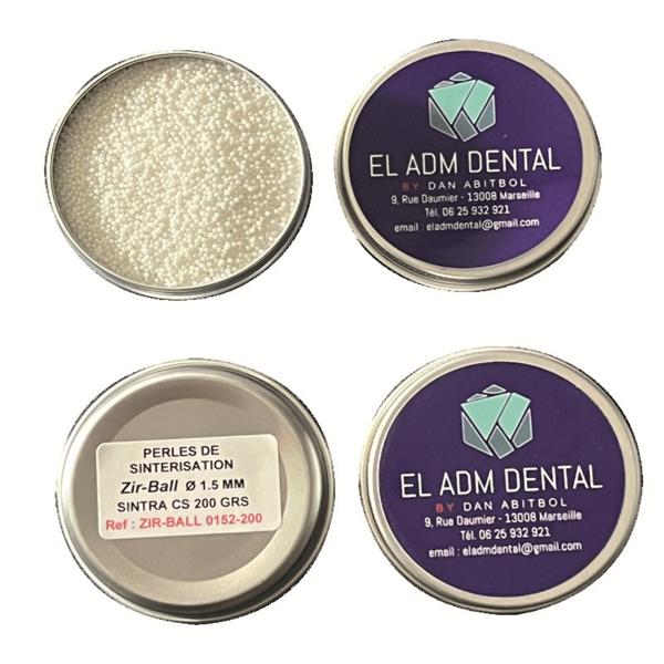 Perles De Frittage - 1,5mm - 100g - Zir-Ball 0152-100 - ADM