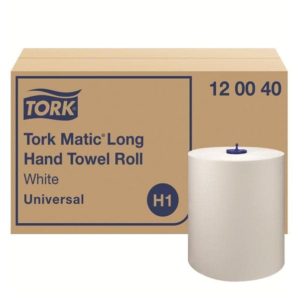Rouleaux Essuie Mains H1 1 pli 220m - Lot de 6 - 120040 - Tork