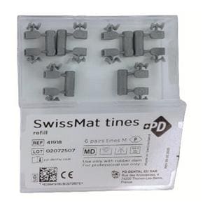 Embouts interchangeables - Swissmat - Taille M - 6 paires - Produits Dentaires