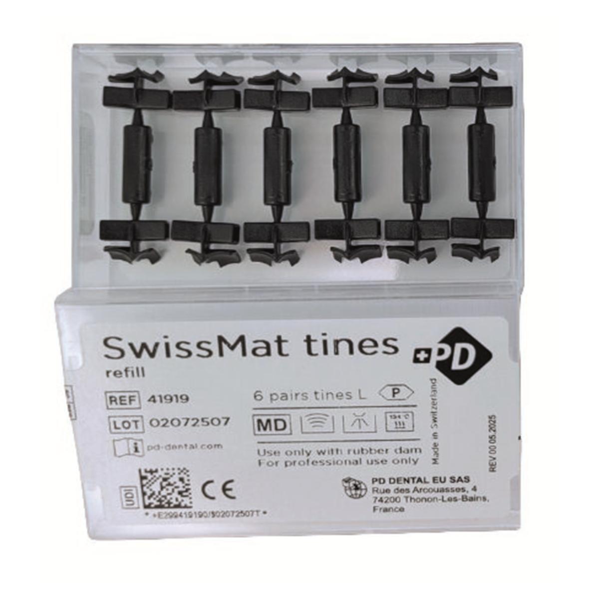 Embouts interchangeables - Swissmat - Taille L - 6 paires - Produits Dentaires