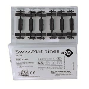 Embouts interchangeables - Swissmat - Taille L - 6 paires - Produits Dentaires