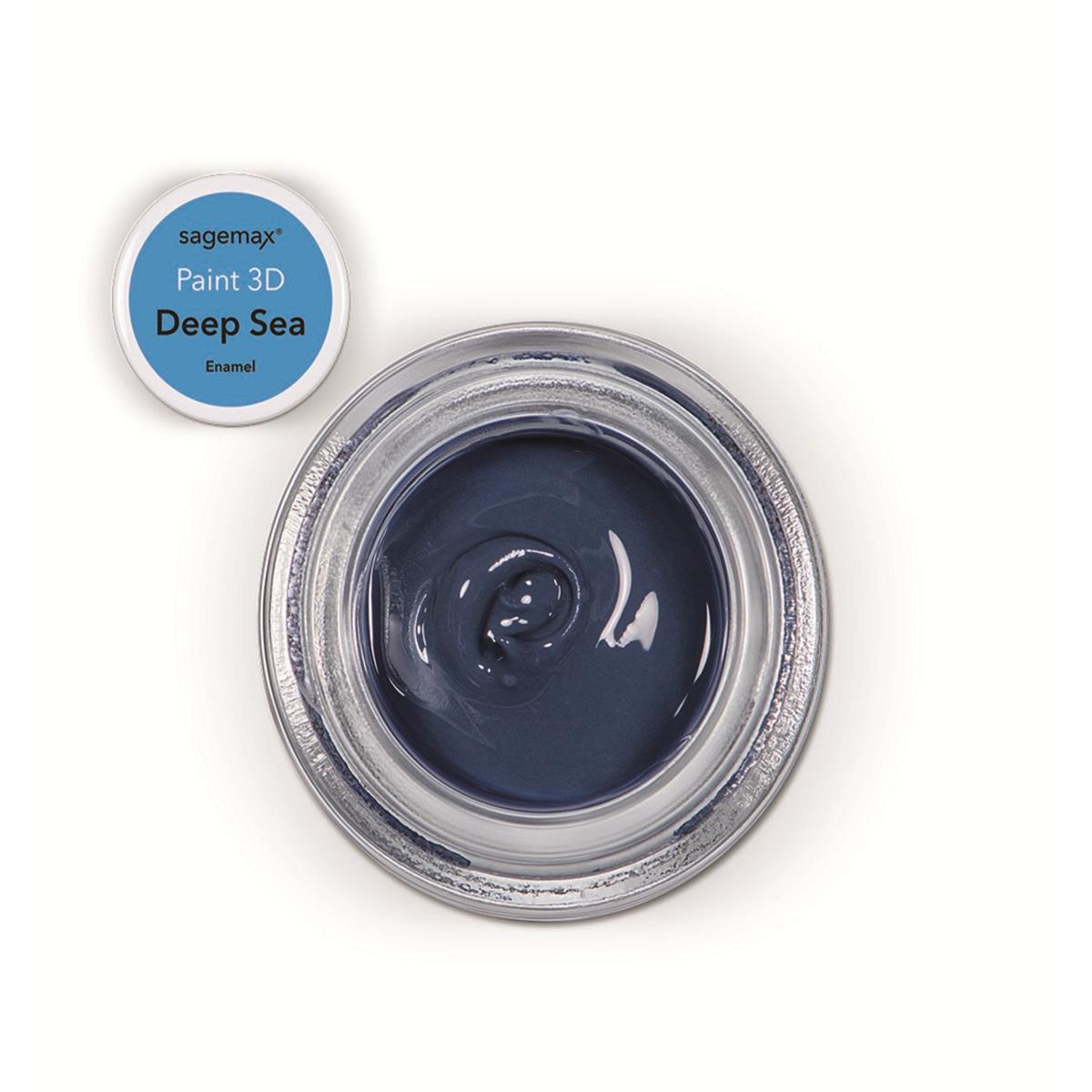 Paint 3D - Enamel 4g - Deep Sea - SAGEMAX