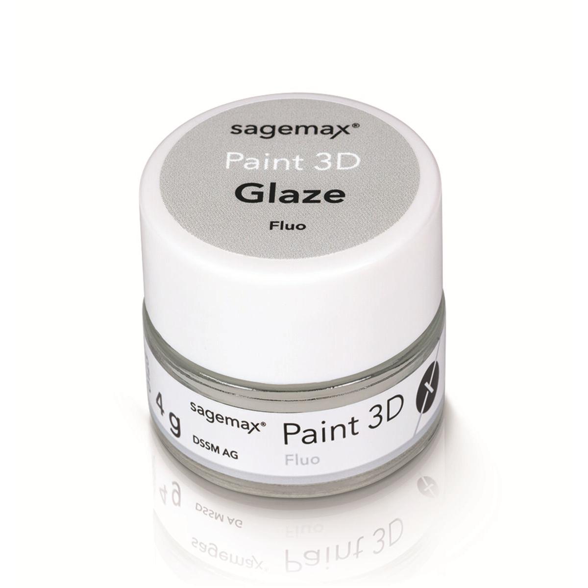 Paint 3D - Glaze 4g - Glaze Fluo - SAGEMAX