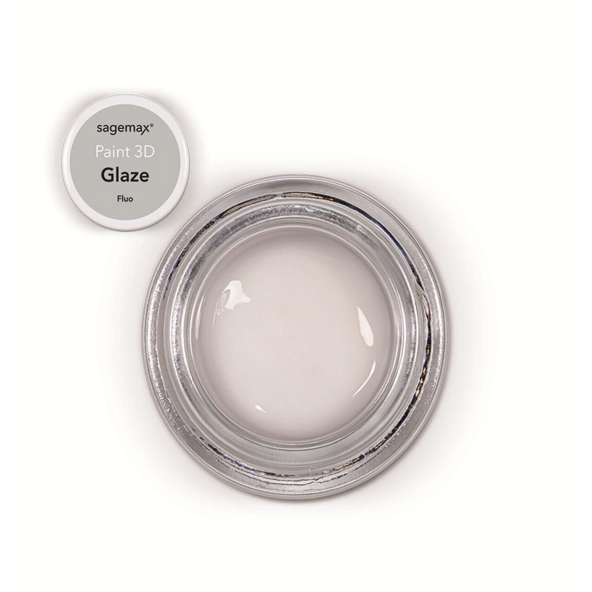 Paint 3D - Glaze 4g - Glaze Fluo - SAGEMAX