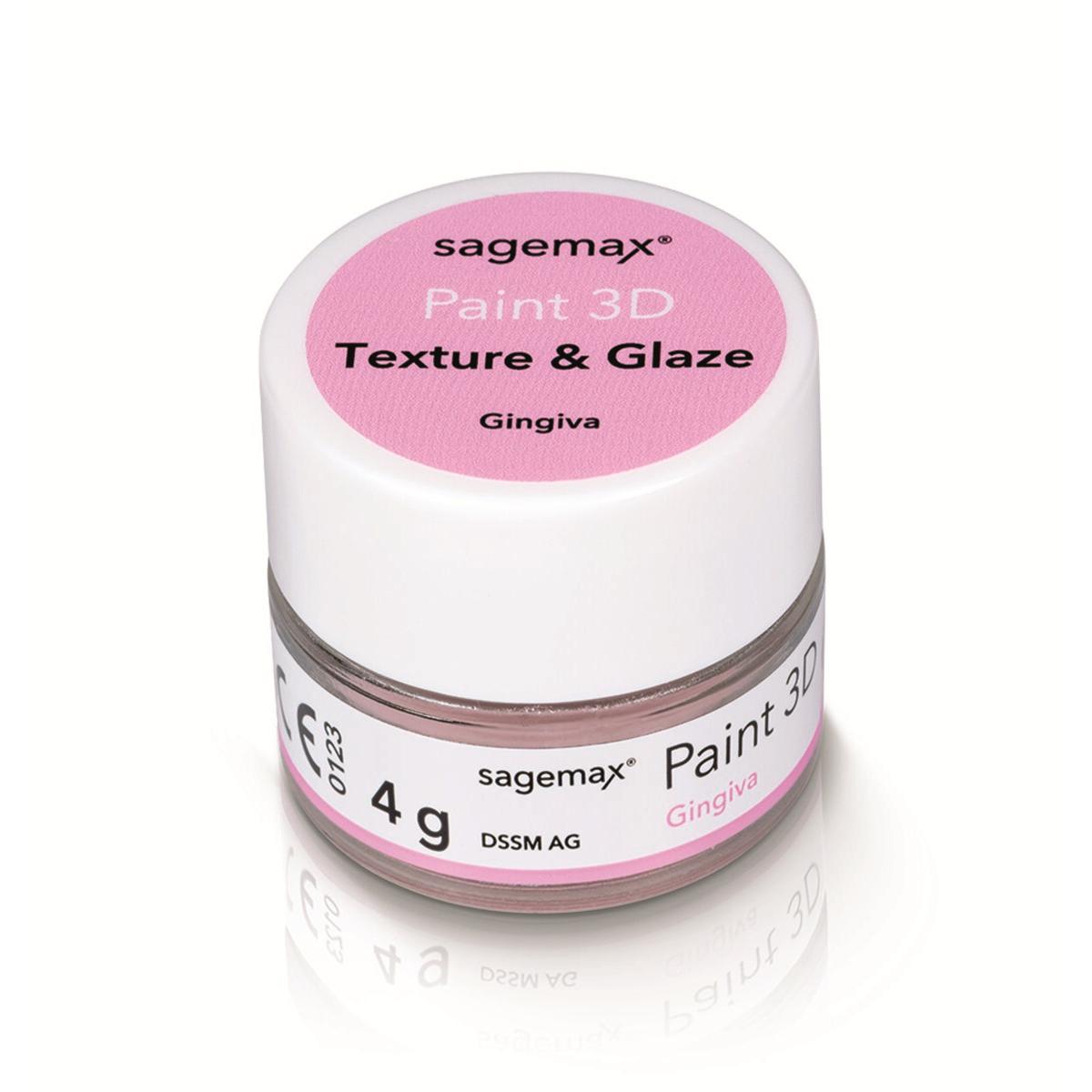 Paint 3D - Gingiva Glaze 4g - Texture et Glaze - SAGEMAX