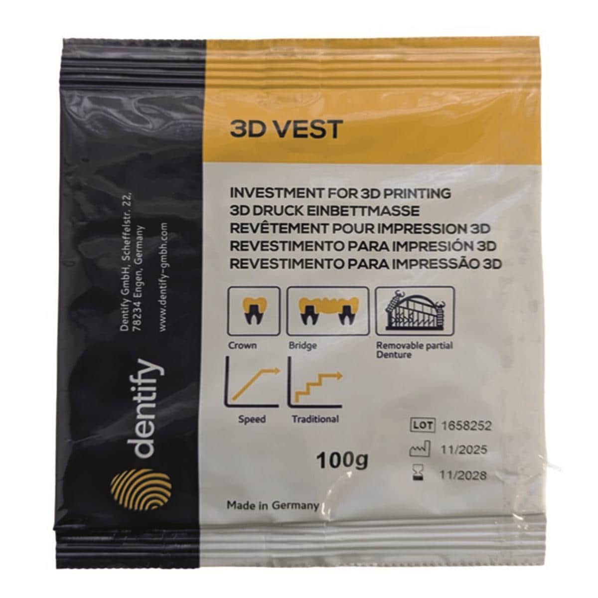 3D Vest Rev�tement Impression 3D - 5Kg - Dentify