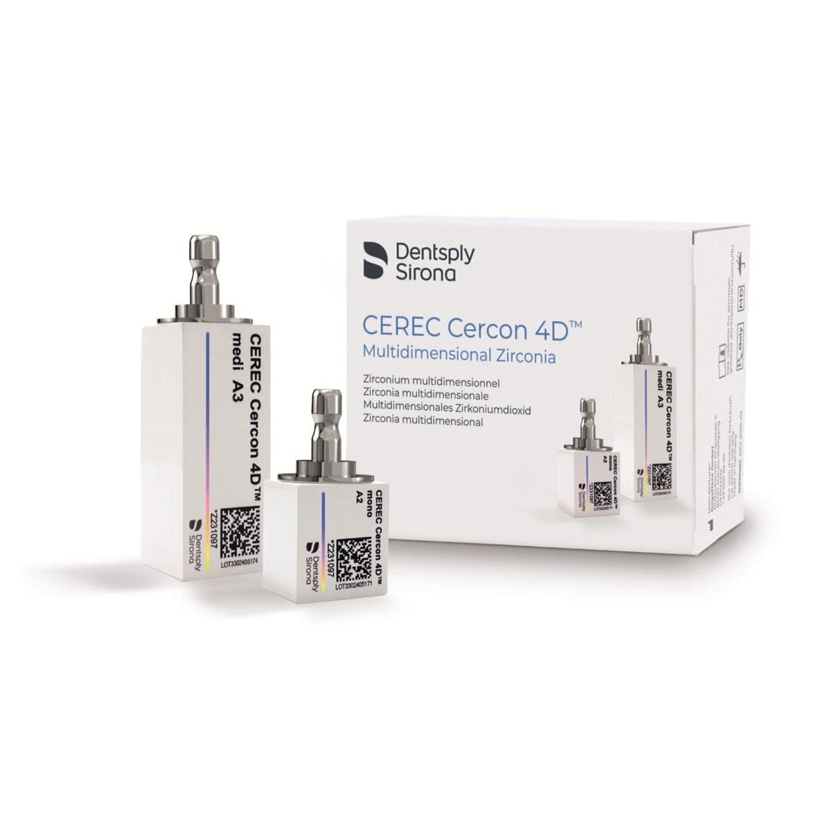 Bloc de zircone - Cerec Cercon 4D - Mono A2 - Dentsply Sirona - X4