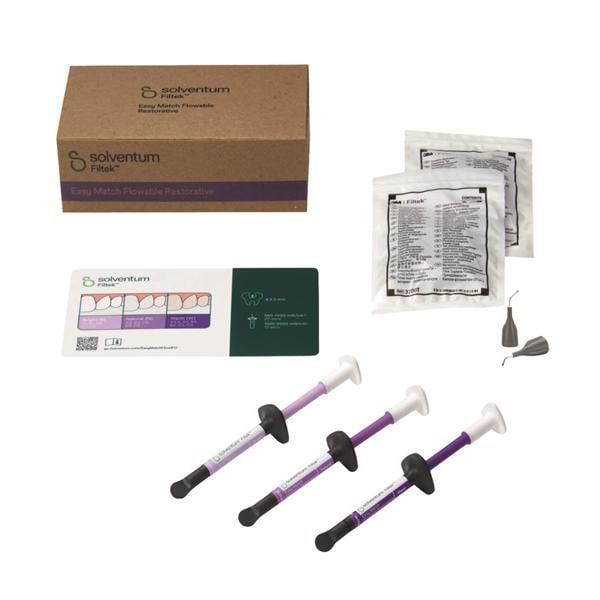 Kit composite fluide - Filtek(TM) Easy Match Flowable Restorative - Solventum - 6225K - 3x2g
