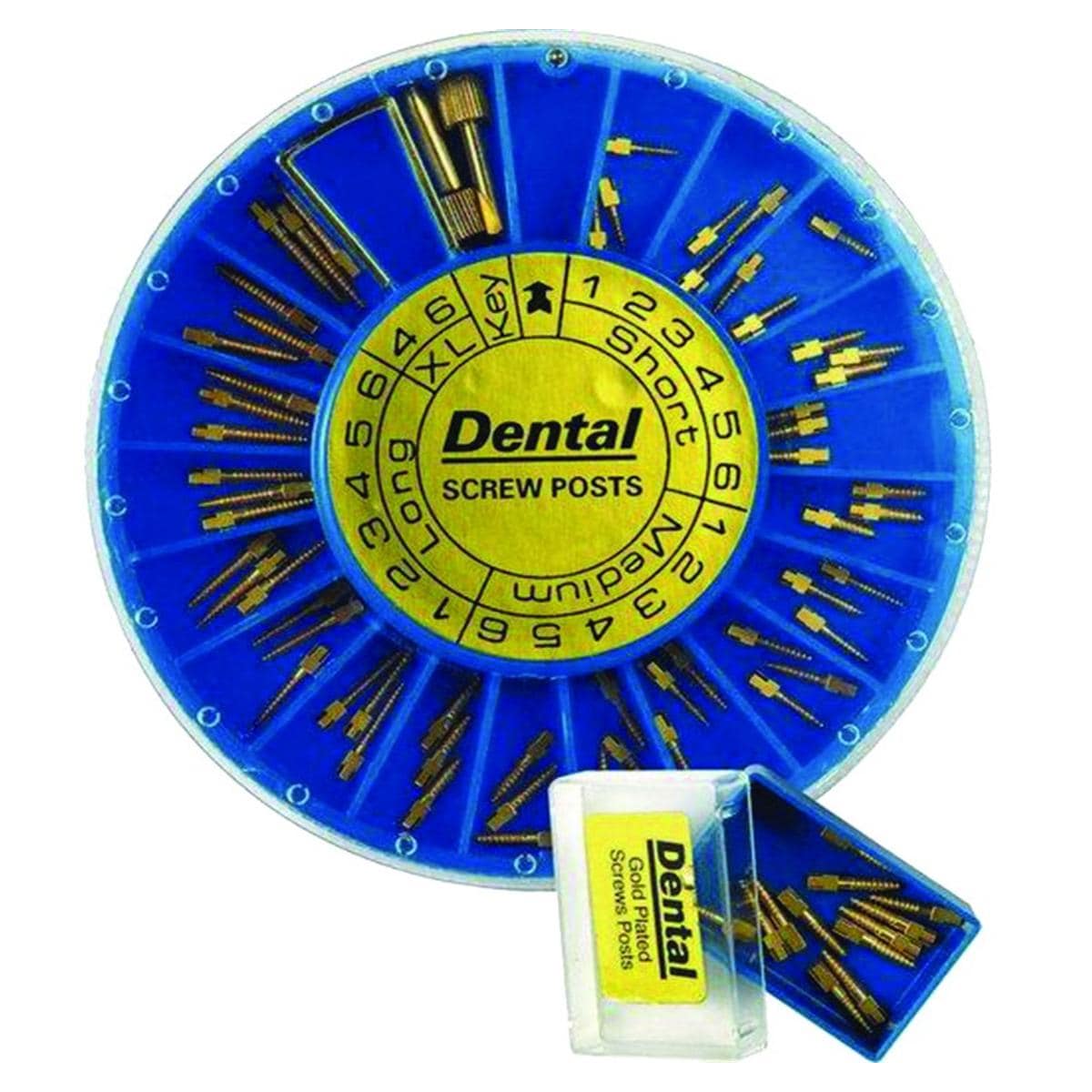 Screw Posts titane HENRY SCHEIN - Coffret assortiment de 60 screw-posts