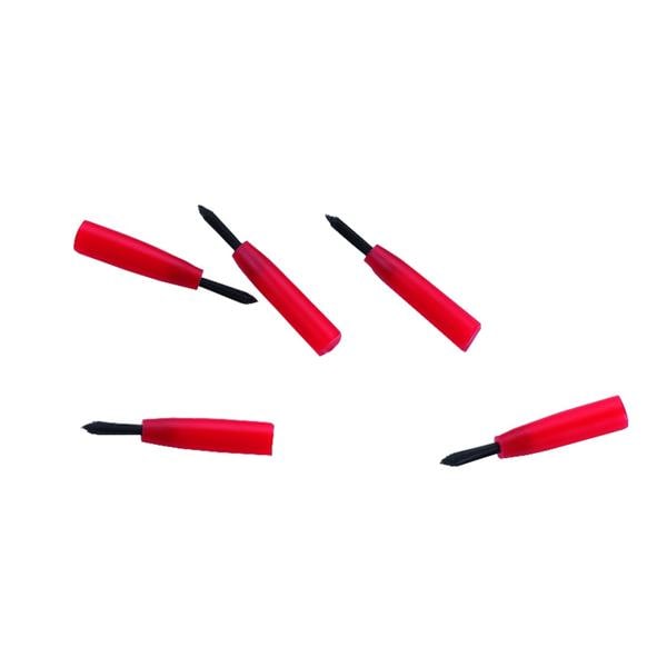 Embouts pinceaux HENRY SCHEIN - Courts fins rouges - Bo�te de 100