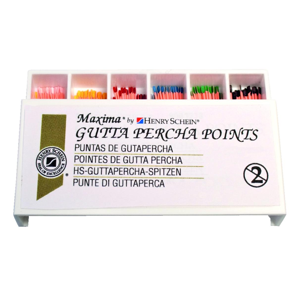 Pointes de gutta Maxima HENRY SCHEIN - n 25 - Bote de 120