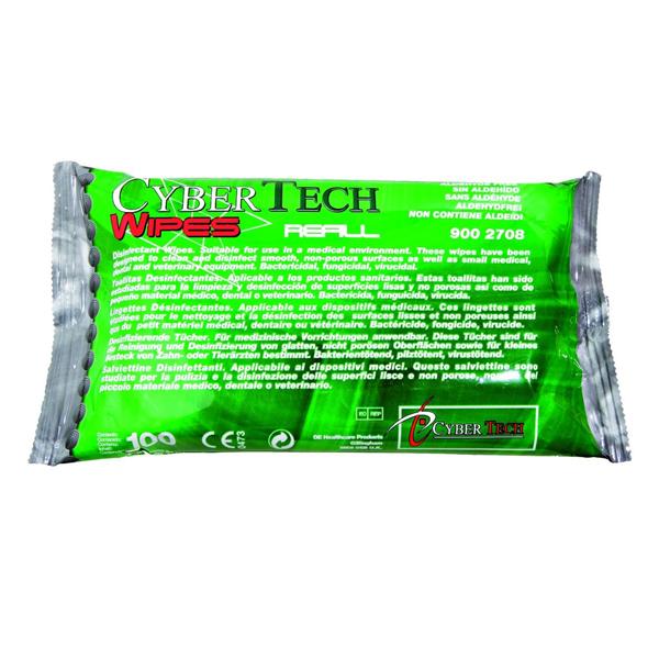 Cyber Wipes CYBERTECH - Menthe - Recharge de 100