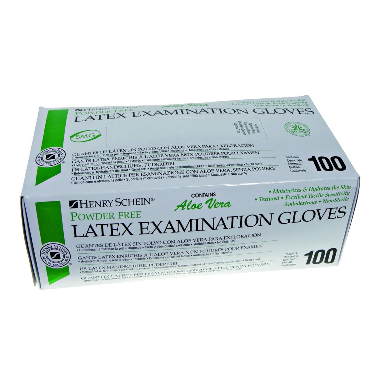 Gants latex sans poudre Alo HENRY SCHEIN - Taille XL - Bote de 100