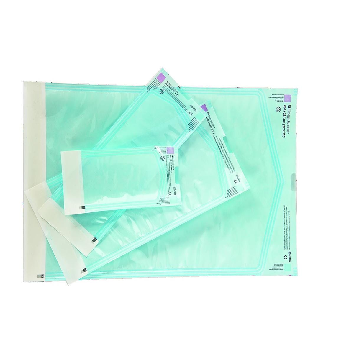 Sachets mixtes nylon papier HENRY SCHEIN - 83 x 159 mm - Bote de 200