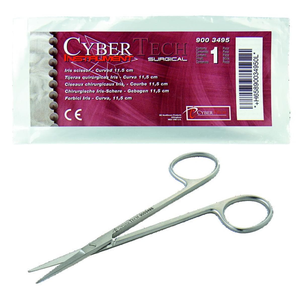 Ciseaux chirurgicaux Iris CYBERTECH - Courb 11,5 cm