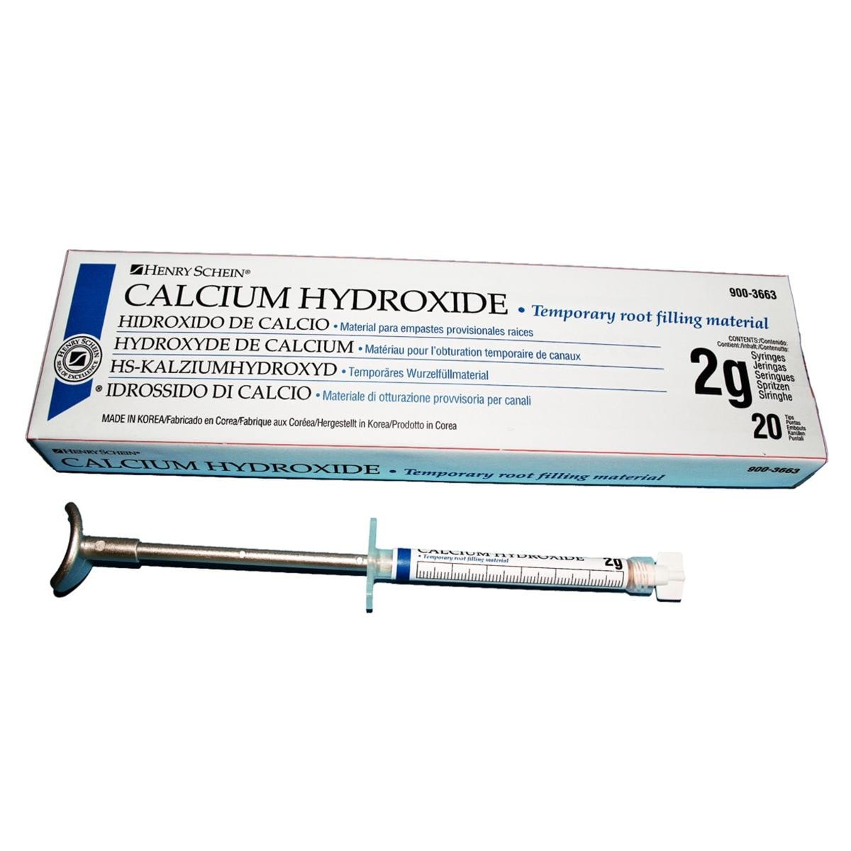 Hydroxyde de calcium HENRY SCHEIN - Seringue 2g + 20 embouts