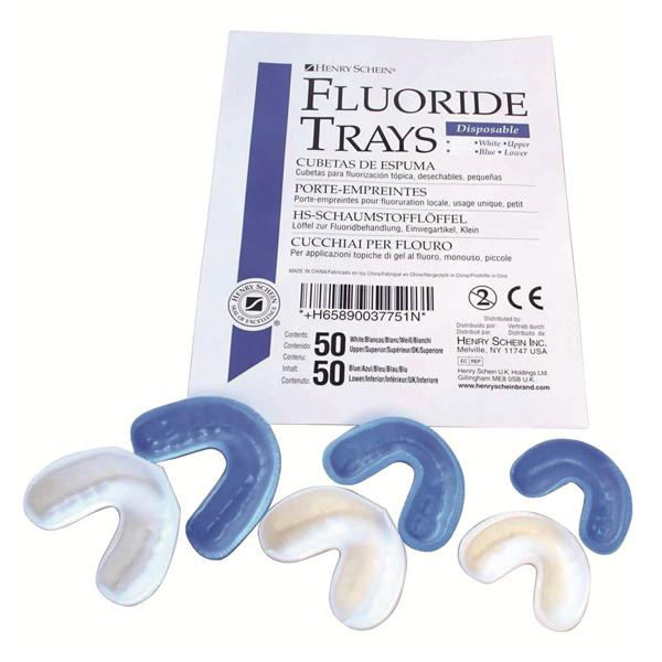 Acclean Gouttires fluores Medium - Haut (50 blancs) et Bas (50 bleus) HENRY SCHEIN