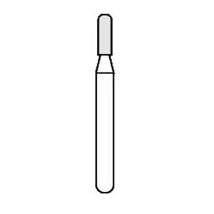 Fraise Maxima Tungstne HENRY SCHEIN - Fissure cyl. bout rond 010 - Blister de 10