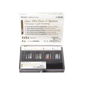 TENONS FIBRE DE VERRE MAXIMA Coffret 4x5 tenons + 4 Forts HENRY SCHEIN