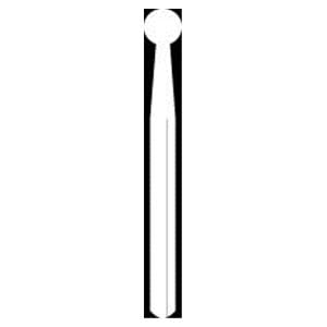 Fraise diamante strile jetable HENRY SCHEIN - Boule 801 FG001-023 extra gros - Bote de 25