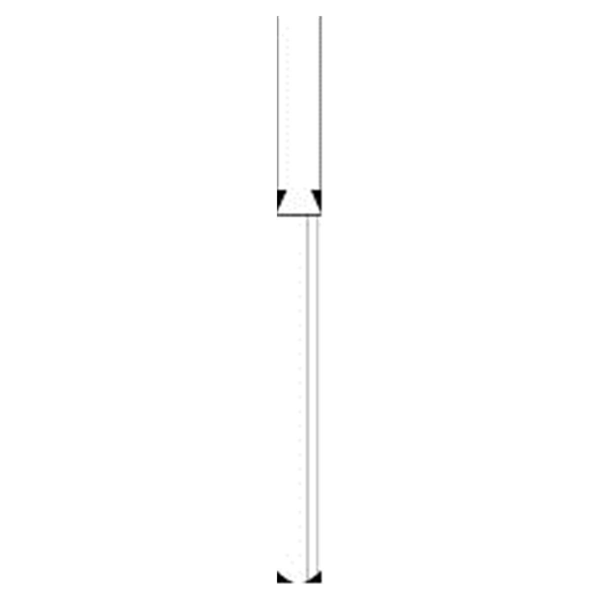 Fraise diamante strile jetable HENRY SCHEIN - Cyl. bout plat 836 FG110-012 gros - Bote de 25