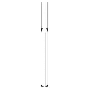 Fraise diamante strile jetable HENRY SCHEIN - Cyl. bout plat 836 FG110-012 gros - Bote de 25