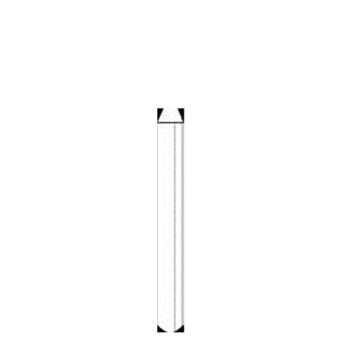 Fraise diamante strile jetable HENRY SCHEIN - Cyl. bout plat 836 FG110-014 extra gros - Bote de 25